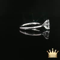 White Gold 4-Prong Diamond Solitaire Ring