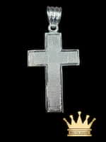 22K Solid White Gold Customized Handmade Cross Pendant