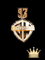 18K Solid Rose Gold North Carolina Charm