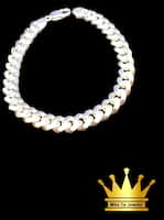 925 sterling silver solid Corbin link bracelet weight 39.770 wide 8.5mm