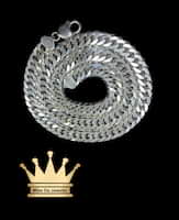925 sterling silver solid handmade double Cuban link chain polish work price $995 usd  weight 100.2 grams 22 inches 10mm