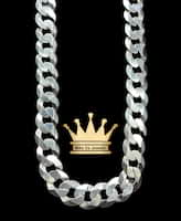 925 sterling silver solid handmade Cuban link chain price $770 usd weight 70.89 grams 20 inches 12 mm