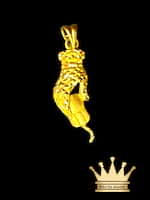 18K Gold Hand with Computer Mouse Charm Pendant