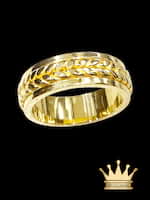 18K Solid Hand Braided Design Ring