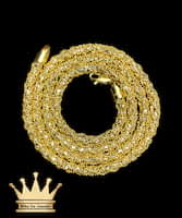 22k handmade two tone yellow and white gold solid popcorn chain price $3990 dollars with 36.28 grams 4 mm 24 inches
