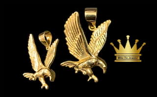 18karat gold Eagle charm size0.75inch weight3.160 price$395.00