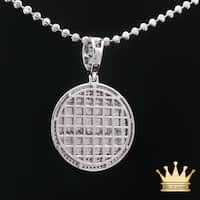 Last Supper Circle Pendant in Sterling Silver