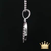 Last Supper Circle Pendant in Sterling Silver