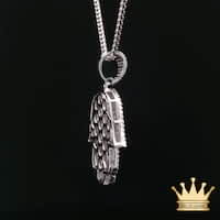 Hamsa Hand Pendant in Sterling Silver