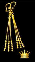 21k gold dangling earring 4.400 gram price is $525