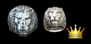 925 sterling silver solid handmade lion head men ring size 10.75 weight 15.990 price $300.00