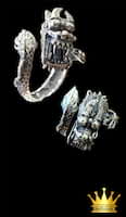 925 sterling silver solid handmade dragon men ring size 7.50 weight 10.530 price $250.00