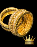 Price $1050 Item material 21k yellow gold RING  9.830grams with cubic zirconia