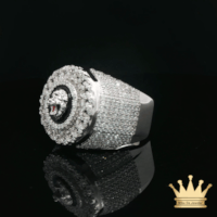 Men’s Cuban Lion Head Ring in Sterling Silver