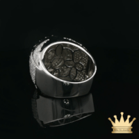 Men’s Cuban Lion Head Ring in Sterling Silver