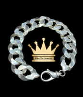 925 sterling silver solid handmade Miami Cuban link bracelet price $630 dollars 9 inches 17.5 mm