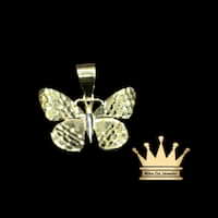 18 k gold Butterfly charm price $230 usd weight 1.850 size 0.5 inches