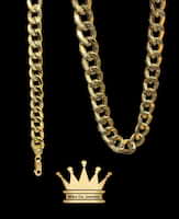 18k light weight Cuban link anklet price $864 usd weight 7.86 gram size 10.5 inches 10 mm