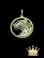 18K 3D Gold Panther Pendant