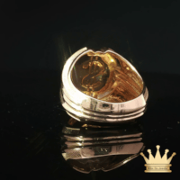 Men’s 18K Gold Dollar Sign Ring