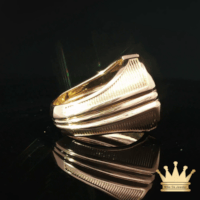 Men’s 18K Gold Dollar Sign Ring