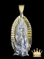 White Gold Virgin Mary 