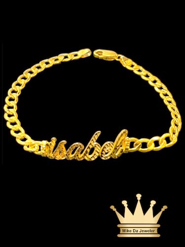 18k Gold Cutout Bracelet