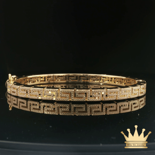 18K Gold Fashion Bracelet – Greek Key Design