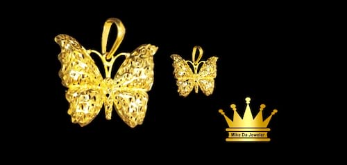 21karat gold butterfly 🦋 charm  size 0.75inch weight 3.310 price $425.00