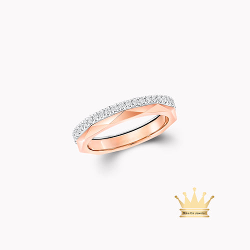 Signature Diamond and Rose Gold Ring
