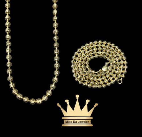 18k moon cut chain price $2650 usd weight 24.930 length 22 inches