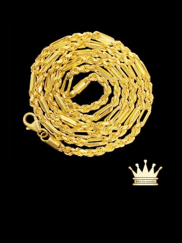 22 Karat Gold Infinity Rope Chain