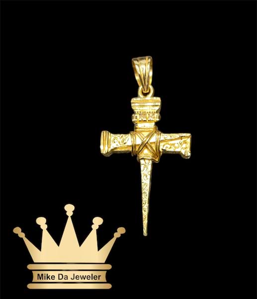 18k Solid Handmade Customized Cross