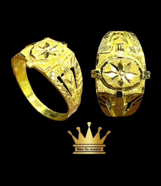 22k yellow gold ring US size-10.5 weight-4.460mg