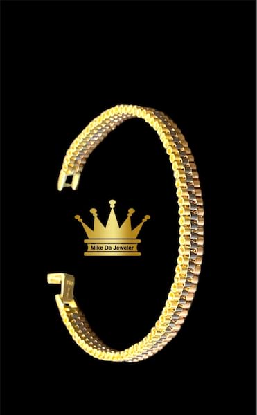 18K Tri-Color Gold Rolex Bracelet