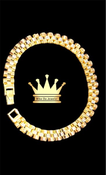 18K Tri-Color Gold Rolex Bracelet