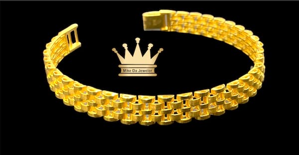 21k Yellow Gold Rolex Bracelet
