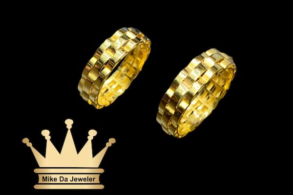 21K Handmade Rolex Design Ring