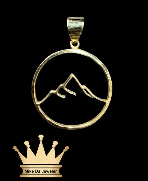 18K Handmade Solid Customized Cut-Out Pendant