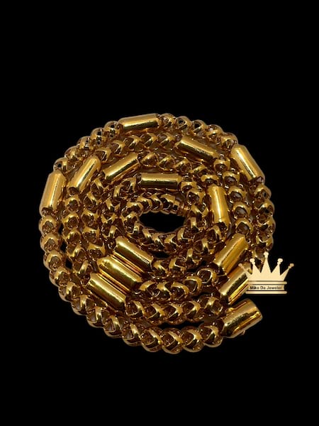 21k gold men’s chain 23 inches longer 6mm wide 46.69