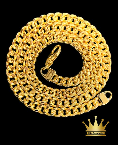yellow gold 18k  Franco chain Length 24inch  Width 5mm