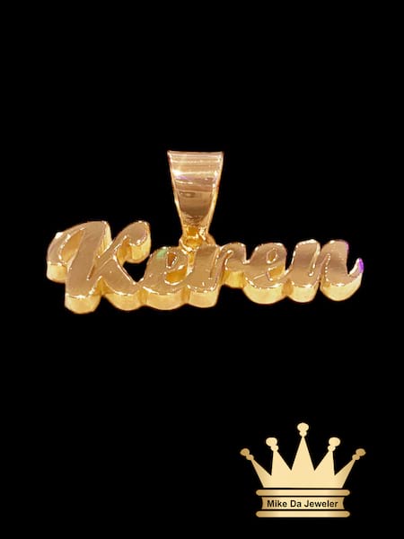18K Handmade Cutout Customized Pendant