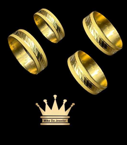 21 k handmade band  3.53 gram size 8 and 4 mm