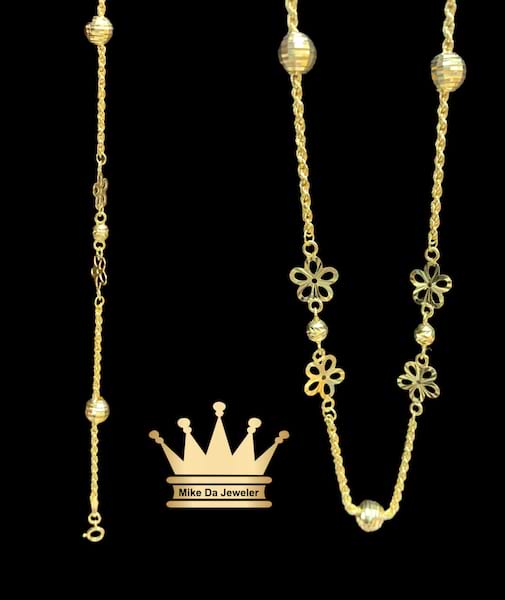 18k Handmade Gold Anklet