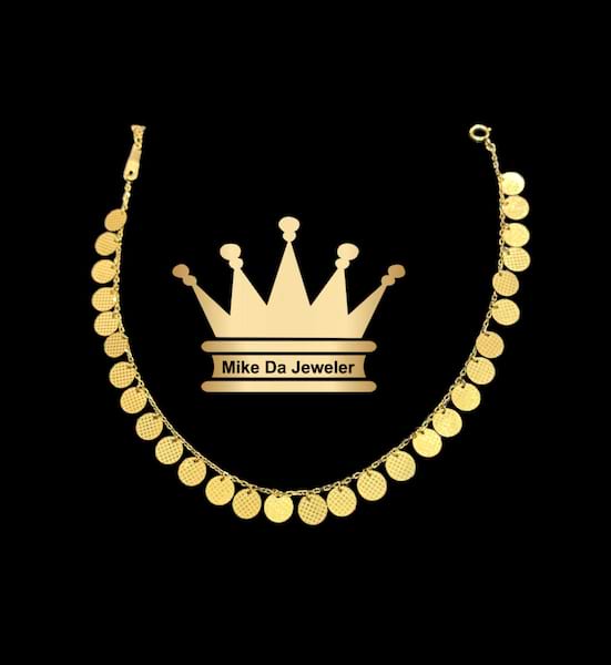 21K Yellow Gold Charm Anklet