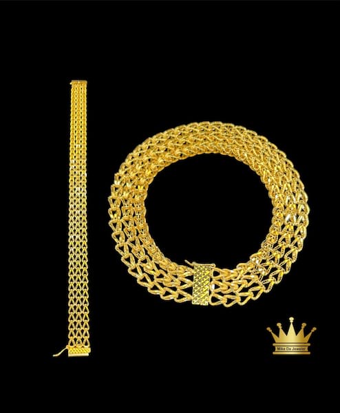 21karat gold bracelet size 7.75 inch  weight 26.840