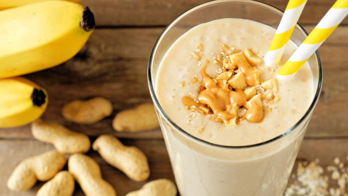 American Dream cu unt de arahide, un smoothie 3 in 1: mic dejun, gustare sau desert