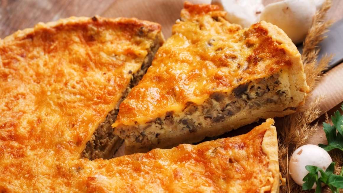 Tartă cu ciuperci, un aperitiv delicios şi hrănitor