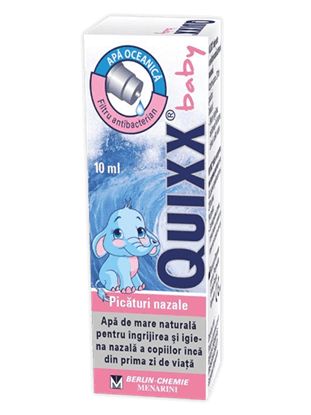 Imagine Quixx baby, spray cu minerale și oligoelemente valoroase