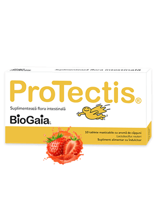 Imagine ProTectis, supliment alimentar probiotic, căpșuni 